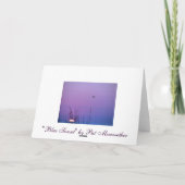 Sympathie Blue Sunset Kaart (Achterkant)