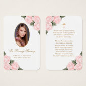 Sympathie Blush roze roze Kaart (Voorkant /achterkant)