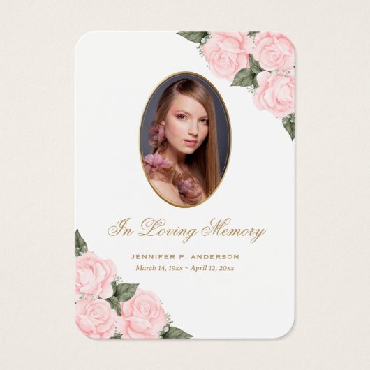 Sympathie Blush roze roze Kaart (Voorkant)