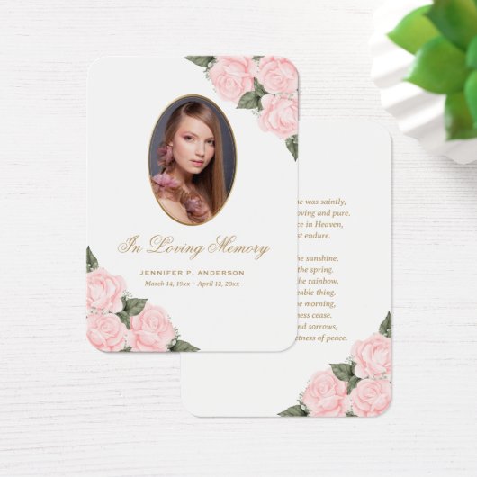 Sympathie Blush roze roze Kaart (Bureau)