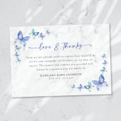 Sympathie Butterflies Funeral Bedankkaart