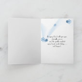 Sympathie Butterfly in Calla Lily Kaart (Binnen)