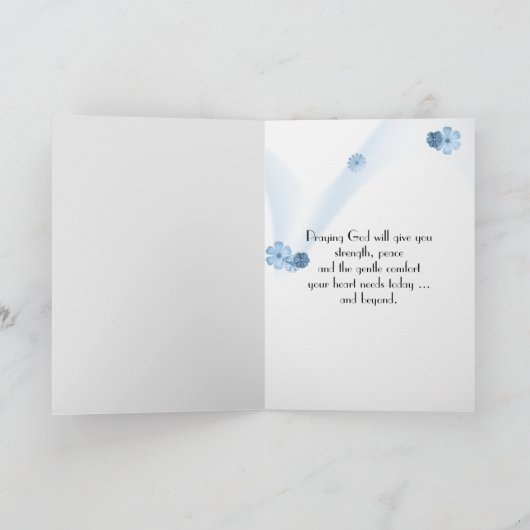 Sympathie Butterfly in Calla Lily Kaart (Binnen)