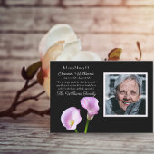 Sympathie Calla Lilies Funeral Foto bedankt