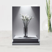 Sympathie Calla Lilies In de Spotlight Kaart (Voorkant)