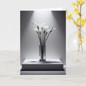 Sympathie Calla Lilies In de Spotlight Kaart (Gele Bloem)