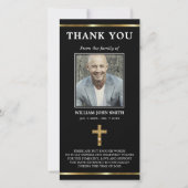 Sympathie Christelijk Gold Cross dankt u | FOTO Bedankkaart (Voorkant)