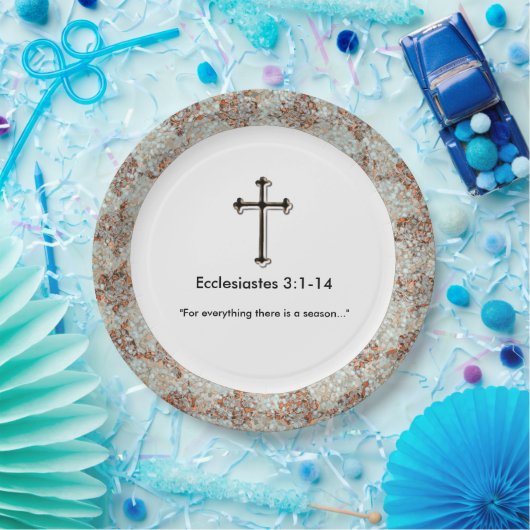 Sympathie-Christelijk_Sjabloon_Grief-Gathering_Uni Papieren Bordje (Feest)