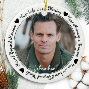 Sympathie Citaat Black Keepomwille Memorial Keramisch Ornament