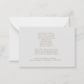 sympathie condoleances gedicht dank u notitiekaartje (Achterkant)