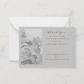 sympathie condoleances gedicht dank u notitiekaartje (Voorkant)