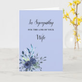 sympathie condoleances voor de vrouw of iedere per kaart (Gele Bloem)