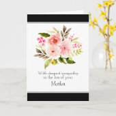 Sympathie Condoleances voor moeder of iedereen Gro Kaart (Gele Bloem)
