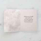 Sympathie Cosmos Flower on roze Abstract Kaart (Binnen)