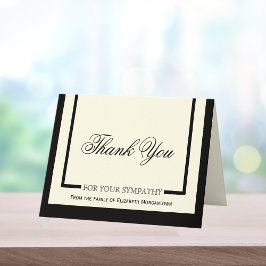 Sympathie Dank je kaarten - Classic Cream