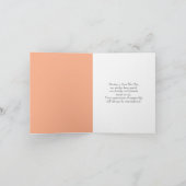 Sympathie Dank je Oranje Hibiscus Kaart (Binnen)