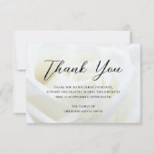 Sympathie Dank u begrafenis Bloemenverlies Bedankkaart (Voorkant)