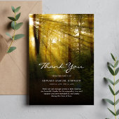 Sympathie Dank u Bomen Natuur Bedankkaart