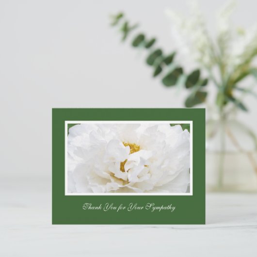 Sympathie Dank u Briefkaart (Staand voorkant)