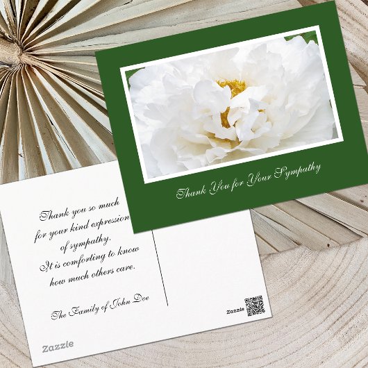 Sympathie Dank u Briefkaart