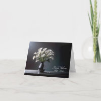 Sympathie Dank u Calla Lily Bouquet