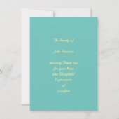 Sympathie dank u digitaal onder 2 dollar uniek aankondiging (Achterkant)