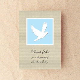 Sympathie Dank u Flat Kaart - Dove