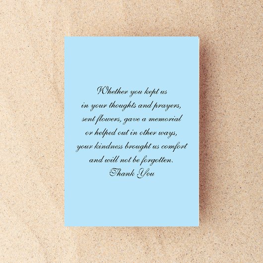 Sympathie Dank u Flat Kaart - Dove