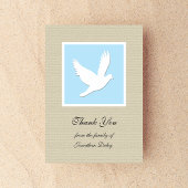 Sympathie Dank u Flat Kaart - Dove