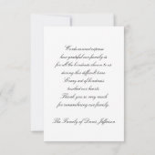 Sympathie Dank u Flat Kaart - Gardenia (Achterkant)