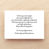 Sympathie Dank u Flat Kaart - Sunset