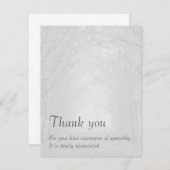 sympathie dank u kaart (Voorkant / Achterkant)