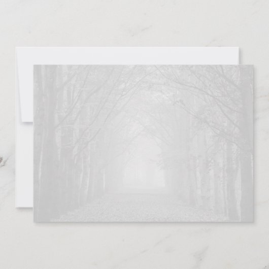 sympathie dank u kaart en enveloppe (Achterkant)