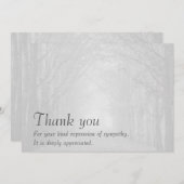 sympathie dank u kaart en enveloppe (Voorkant / Achterkant)