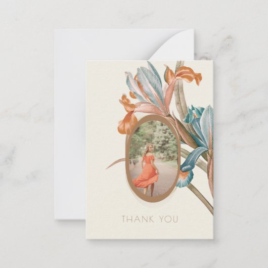  sympathie dank u kaart notitiekaartje (Voorkant)