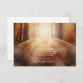 Sympathie DANK U Memorial Bridge die over is Bedankkaart (Voorkant / Achterkant)