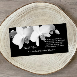Sympathie Dank u Memorial Fotokaart - Orchideeën Bedankkaart