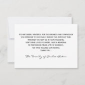 Sympathie Dank u Platte Kaart - Orchideeën (Achterkant)