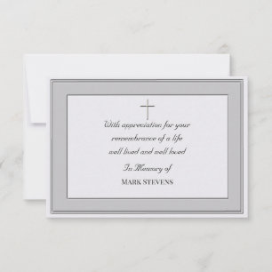 Sympathie Dank u Simplistic Kaart