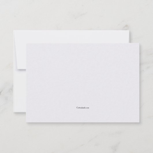 Sympathie Dank u Simplistic Kaart (geweven) (Achterkant)