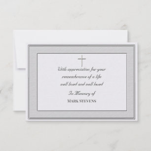 Sympathie Dank u Simplistic Kaart (geweven)