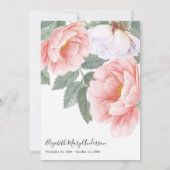 Sympathie Dank u Verdieping Floral Foto Bedankkaart (Achterkant)