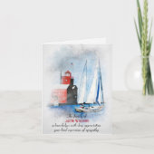 Sympathie Dank u voor de redactie en de vuurtoren Kaart (Voorkant)