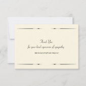 Sympathie Dank u wel Bedankkaart (Voorkant)