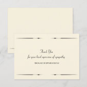 Sympathie Dank u wel Bedankkaart (Voorkant / Achterkant)