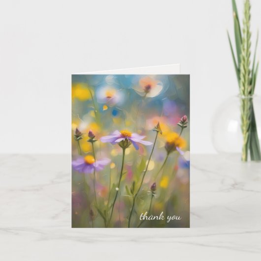 Sympathie Dank u Wildbloemen van familie Kaart (Voorkant)