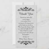 Sympathie Dankjewel Fotokaart Perkament Uitzicht G Bedankkaart (Voorkant)