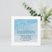 Sympathie De mensen van wie we houden, gaan niet w Kaart (Staand voorkant)