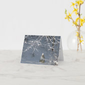 Sympathie - de Winter Madonna Kaart (Gele Bloem)