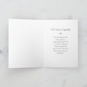 Sympathie Dog Loss Kaart - Poem on Front (Binnen)